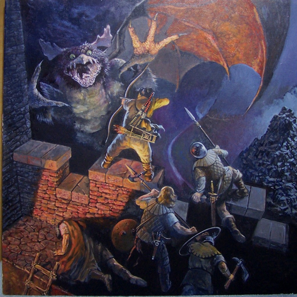 A painting of a scene from Red Blade From The East