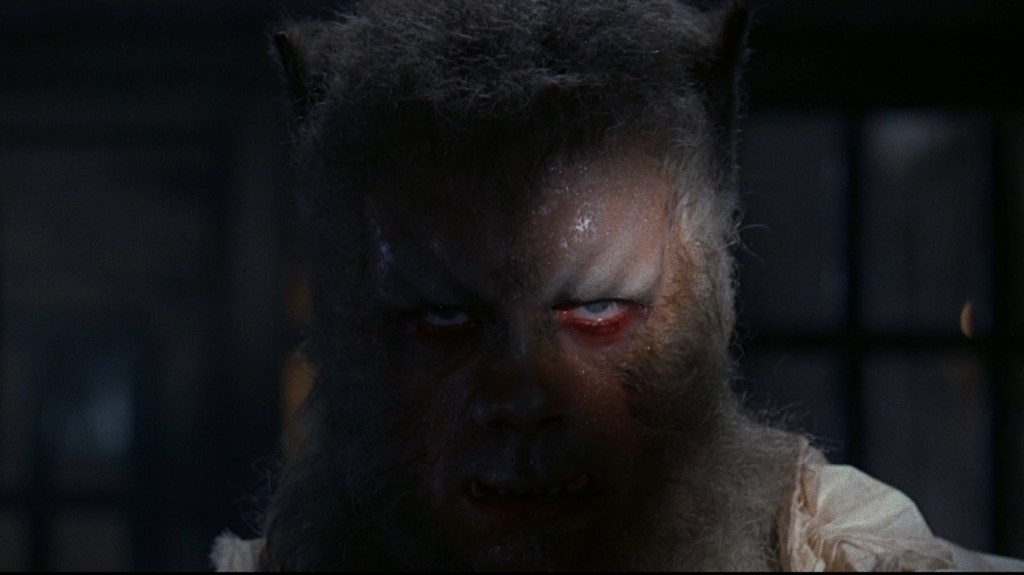 Oliver Reed as the werewolf