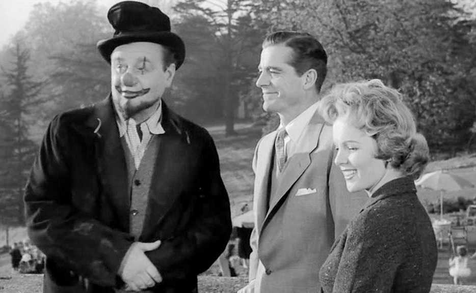 Karswell plays the clown