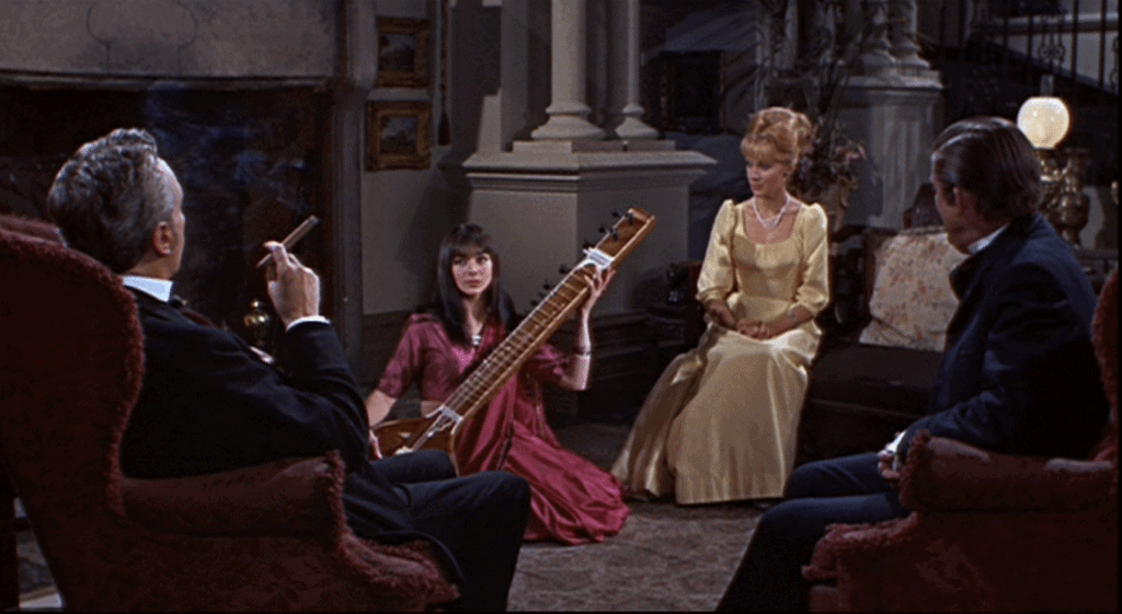 Anna entertains the guests