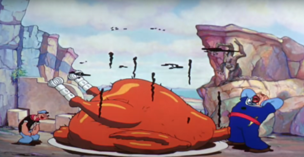 Popeye serves up the roc!