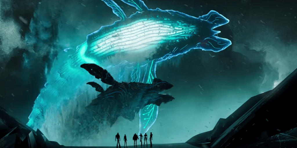 Majestic breaching Frost Whales!