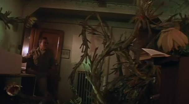 Weed attacks the ship interior