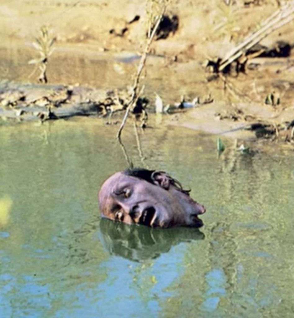 The fisherman's severed head