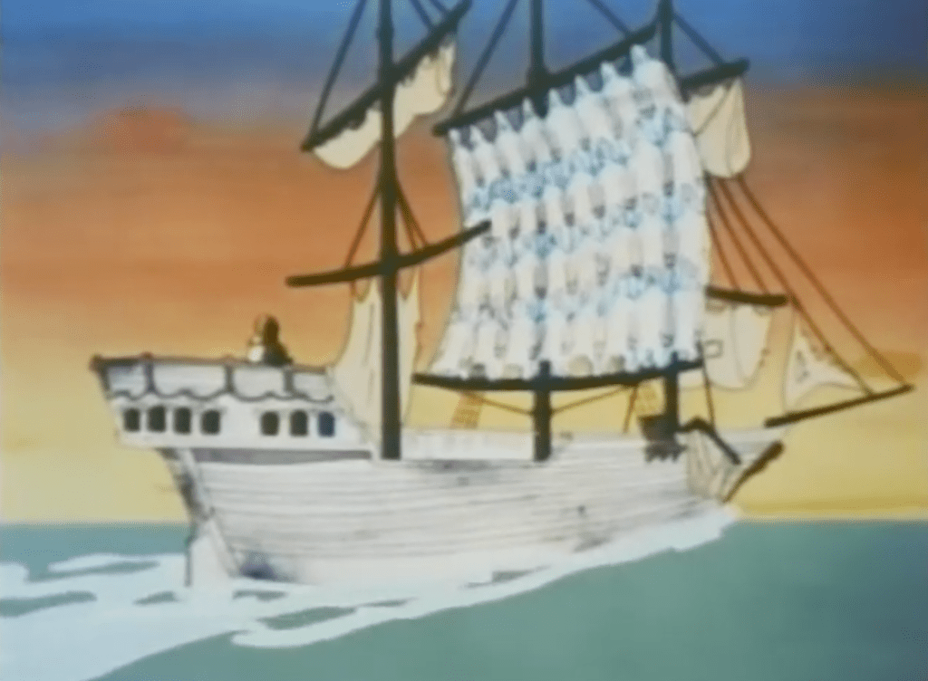 The new sail is made from ghosts