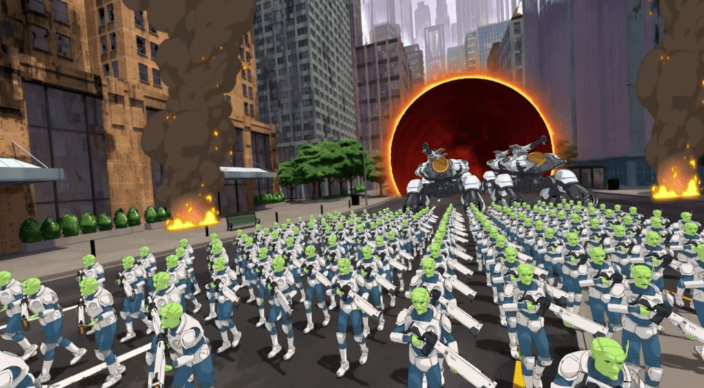 The Flaxans march to war