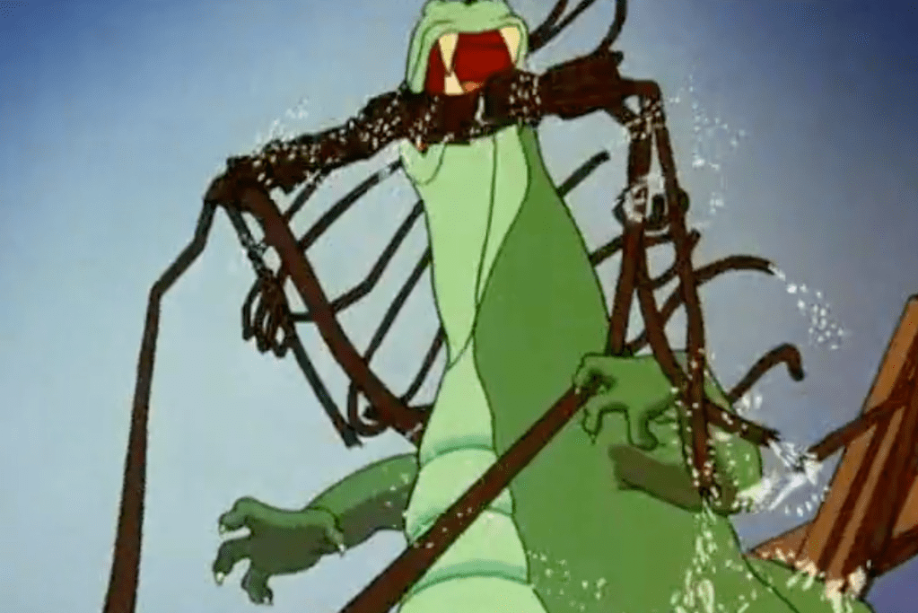 The monster escapes!