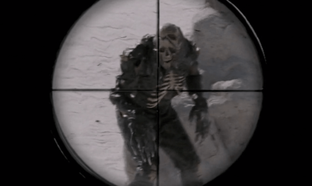 One of the creatures just before it is shot