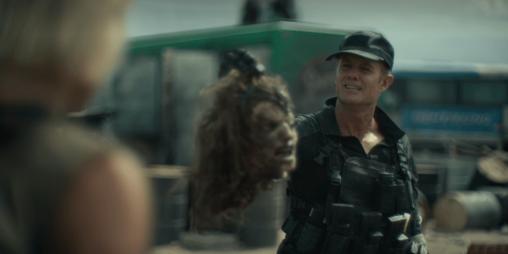 The 'queen' zombie is decapitated