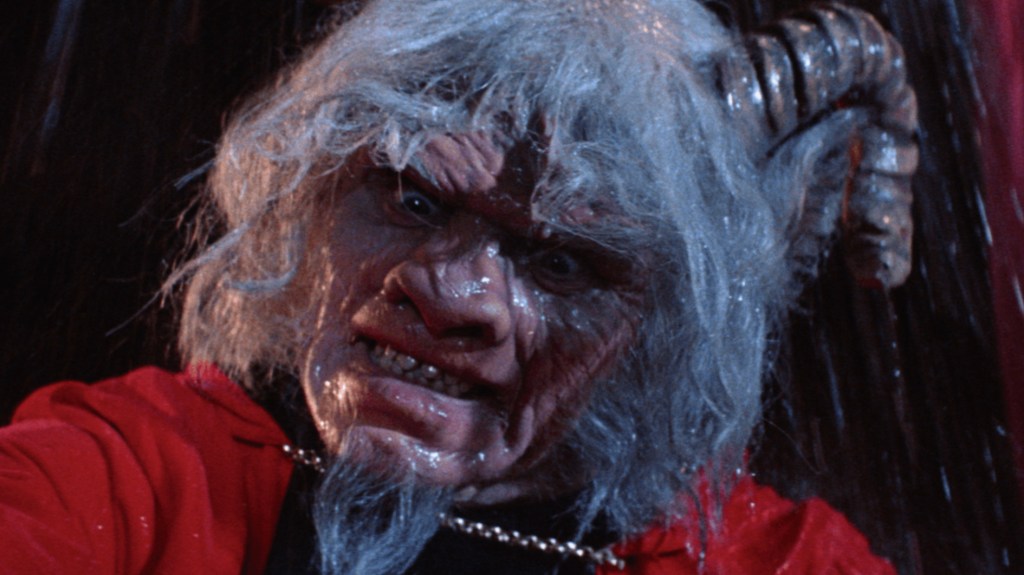 Ernest Borgnine as the goat-faced devil