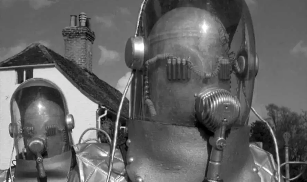 They may look a bit like Cybermen but these clunky robots came first!