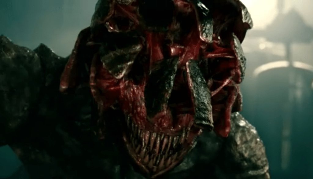 An alien reacts to the hearing aid...