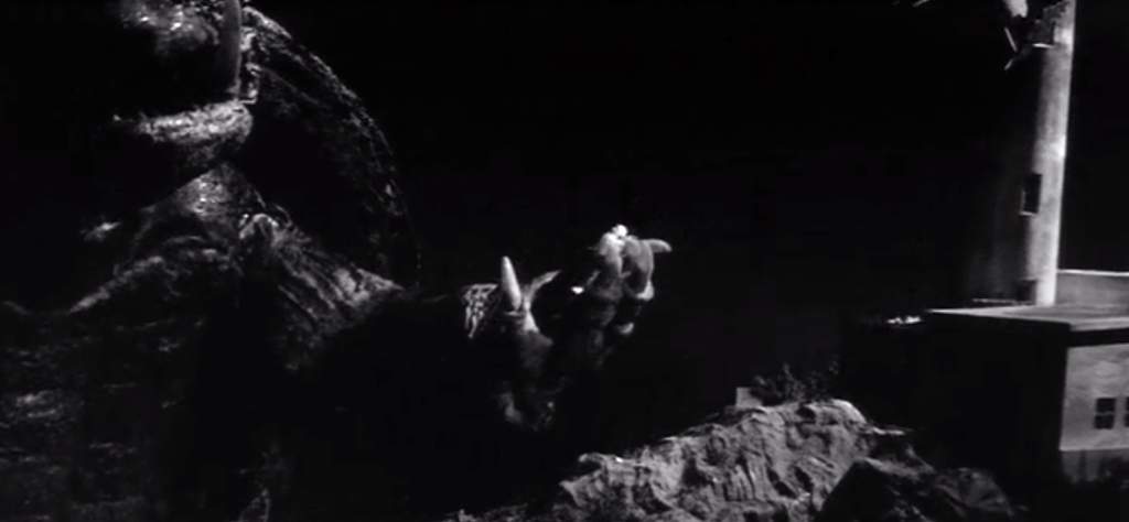 Gamera saves a falling child