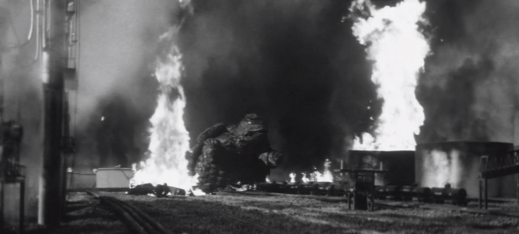 Lots of stuff burns and blows up in this film!