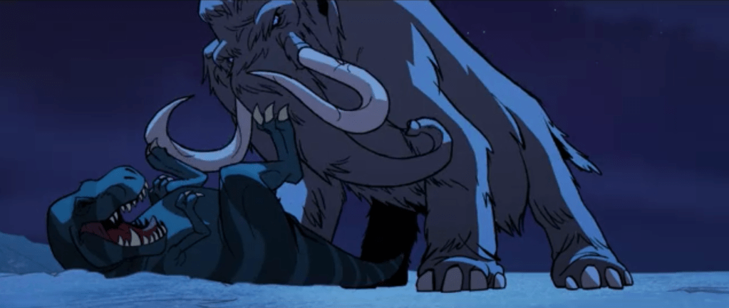 Tyrannosaurus vs mammoth!