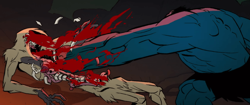 Some of the carnage from 'Rage of the Ape-Men'!