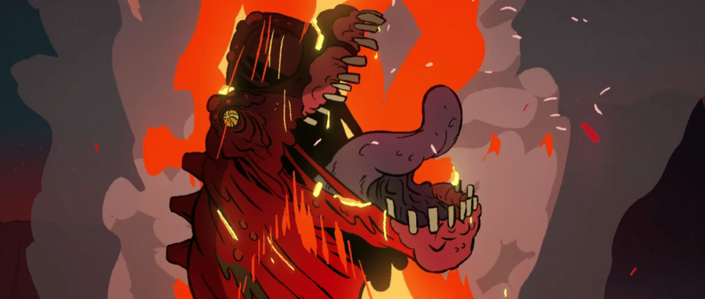 The zombie-saurus is toast!