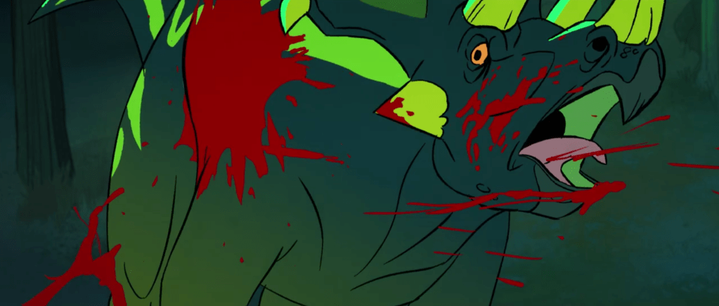  A ceratopsian gets slaughtered in 'The Night Feeder'