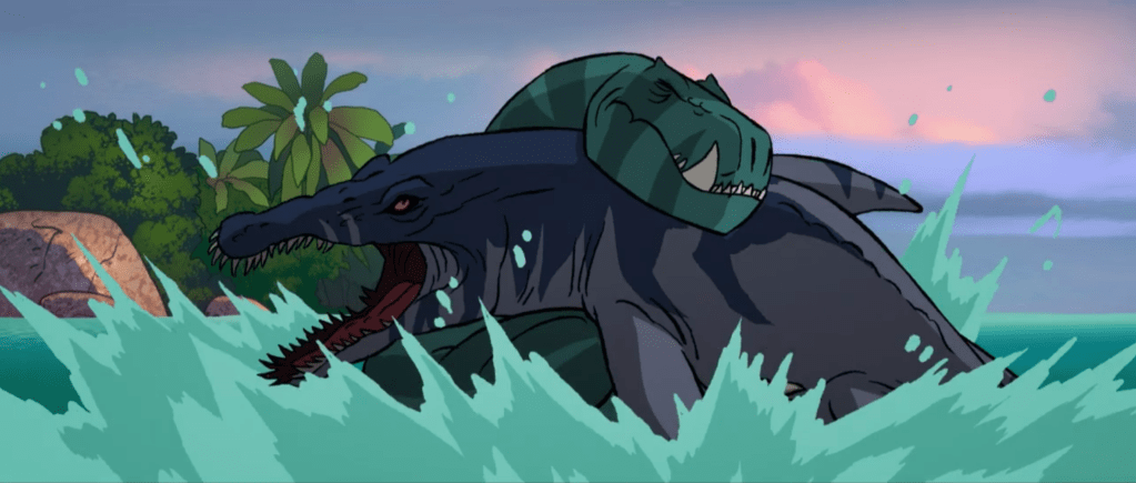 A skirmish in the sea from 'Slave of the Scorpion' 