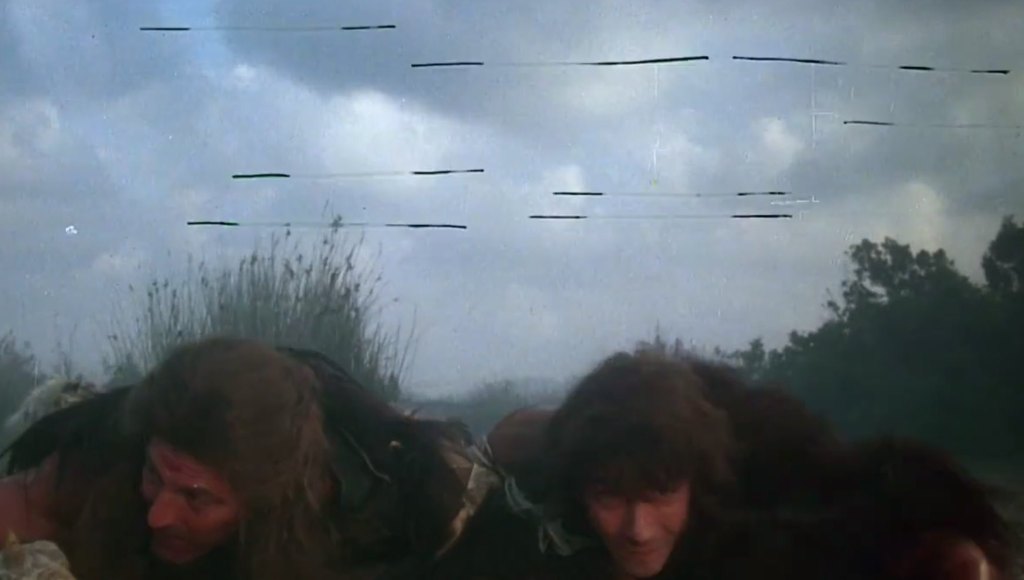 Deadly dart attack... or are they just scratches on the film?!