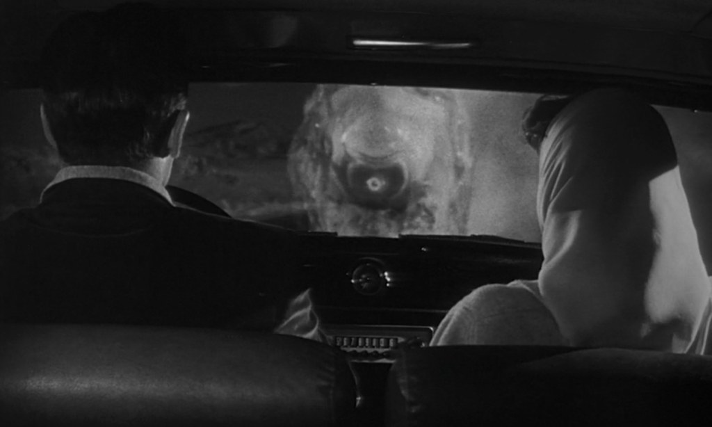 Don't drive into the alien!