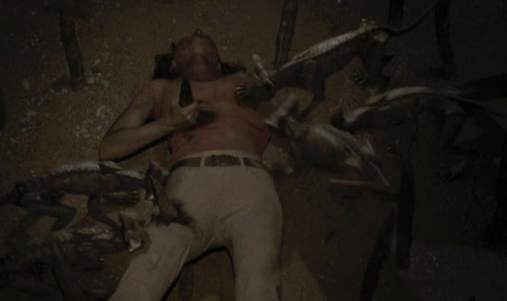 Trapped on spikes and nibbled by nasties!