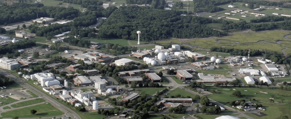 The movie endlessly cuts back to an aerial shot of the Langley Research Centre