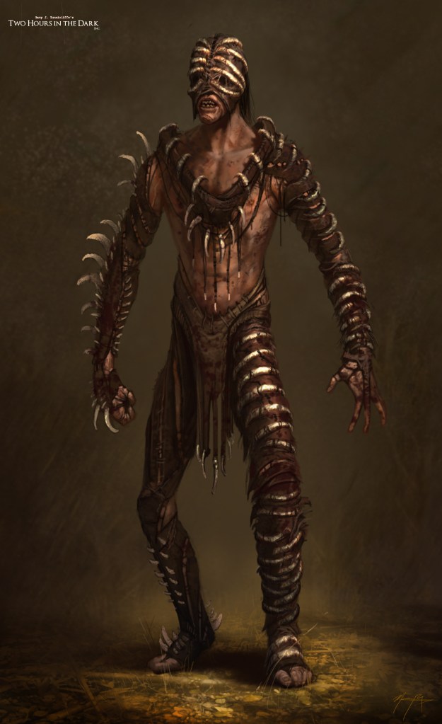 The troglodytes were eventually portrayed in the film with a different look compared to this design