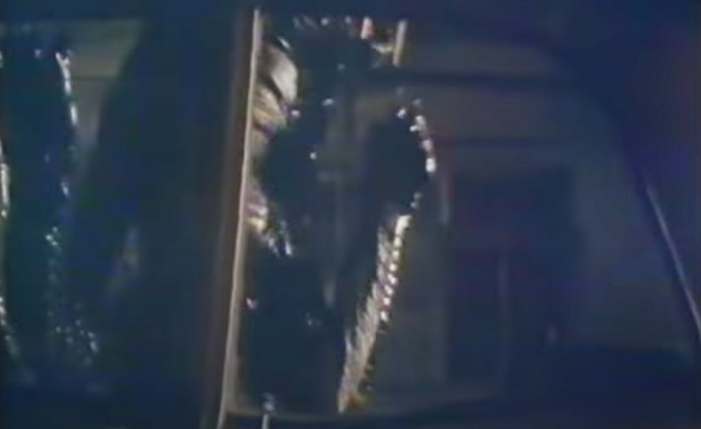 Monster outside the car