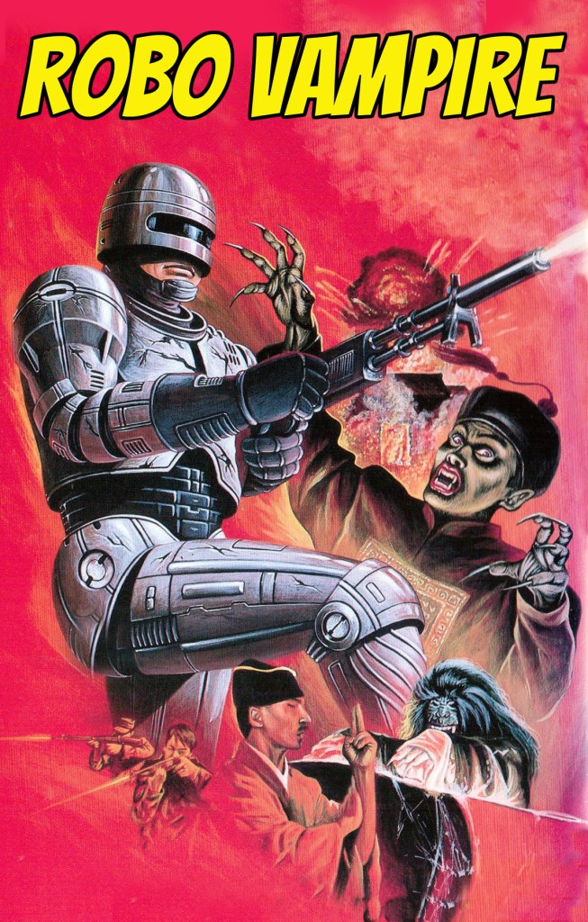 A movie about a Robocop wannabe dude fighting hopping vampires!