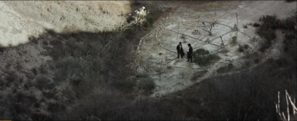 The troglodyte burial ground (inspired more by a Native American medicine wheel, rather than a burial ground)