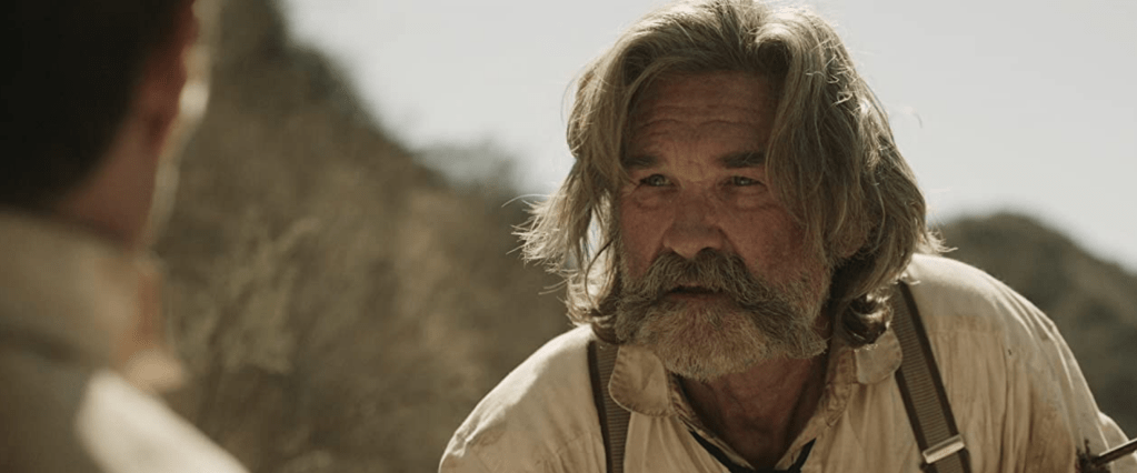 A closer look at Russell's very manly facial hair