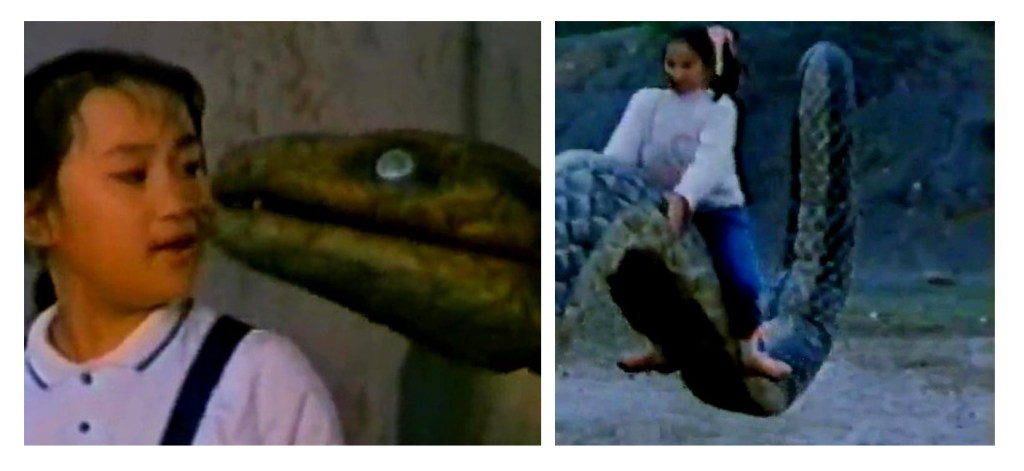 Ting Ting and her (big) pet snake Mosler!