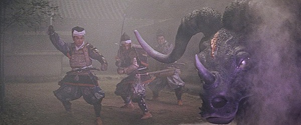 Samurai take on the demon bull!