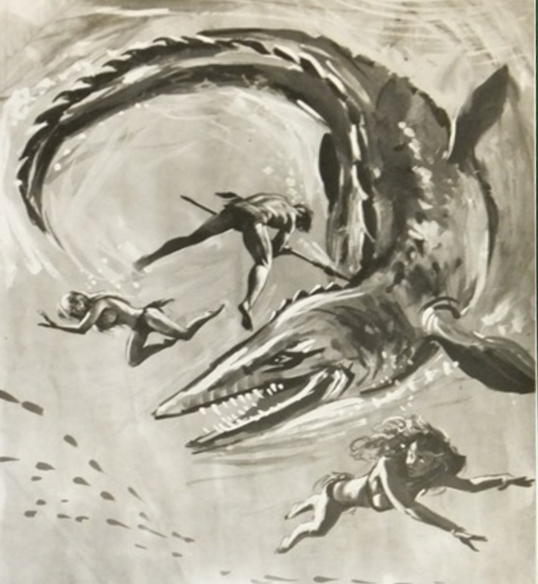 Concept art to help Hammer raise finance for the film