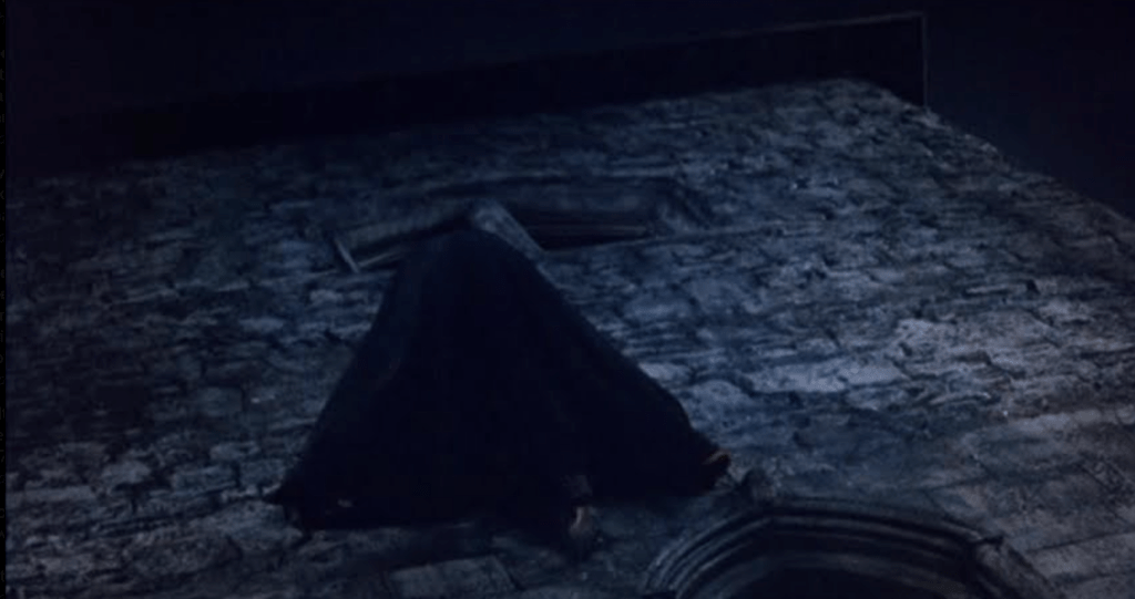 The Count climbs up the wall