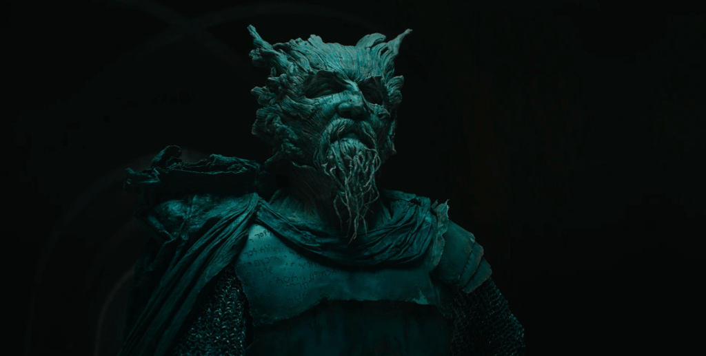 This being actually allows Gawain to strike off his head...