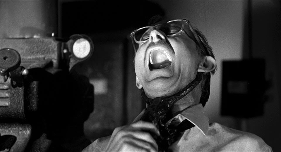 The projectionist is attacked!