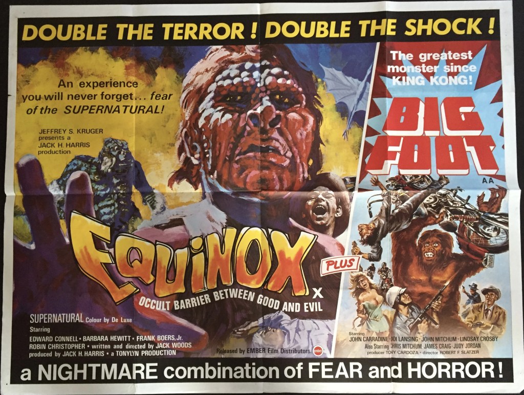 Love this luridly colourful double bill poster!