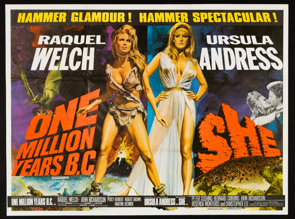 What a stonkingly good poster! My dad took me to see this double bill at the cinema!