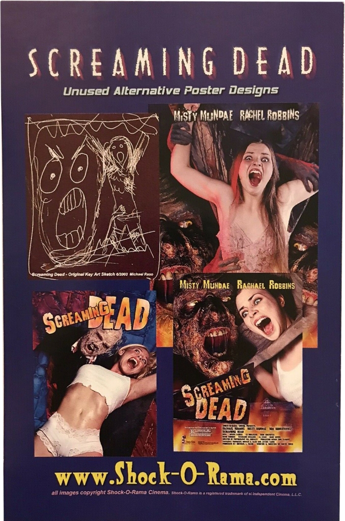 Alternative poster designs for Screaming Dead