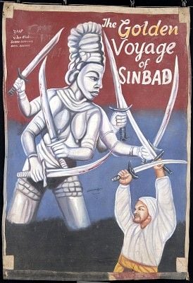 Ghanaian hand-painted poster