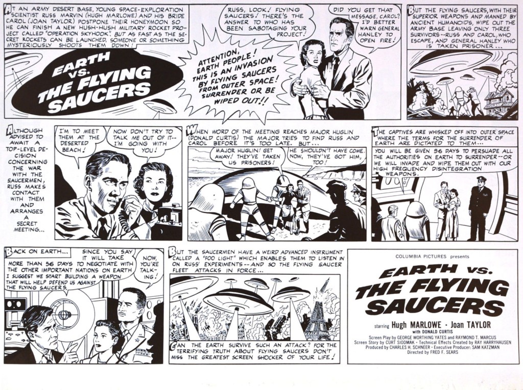 Comic strip ad for newspapers