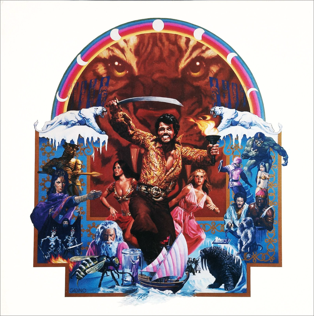 Promo foldout - back cover (illustration is by Victor Gadino)