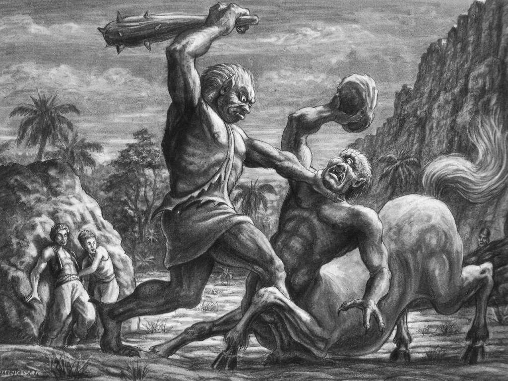 The Neanderthal Man was replaced with a griffin in GOLDEN VOYAGE, but a Troglodyte would feature in SINBAD AND THE EYE OF THE TIGER