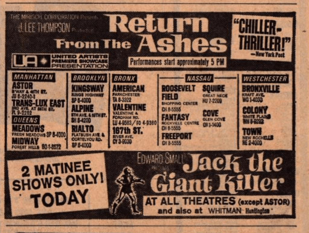 New York newspaper ad