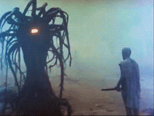 Look at the way it jerkily moves about!