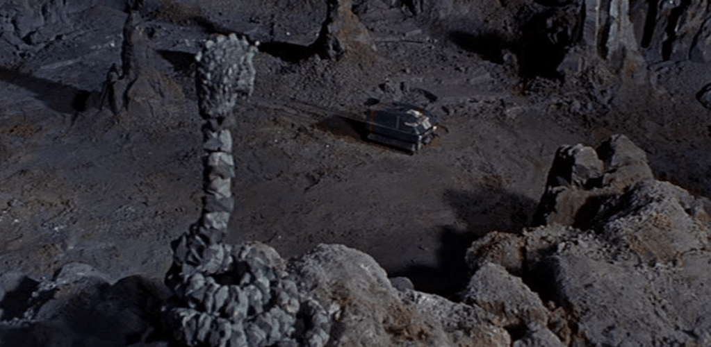 A rock snake prepares to attack...