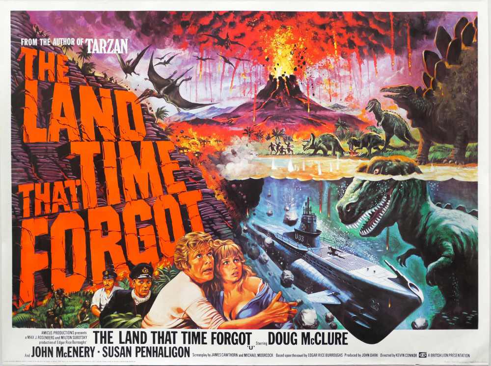 Awesome UK quad poster for THE LAND THAT TIME FORGOT