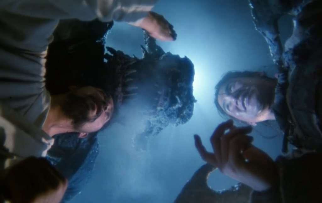 Hey guys, the monster is above you...